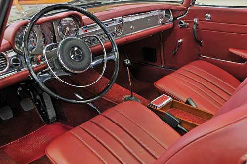 Mercedes-Benz W113 interior restoration